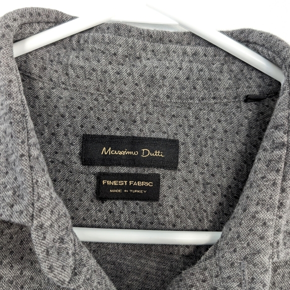 Massimo Dutti Men's Polka Dot Button Down Shirt - Size XL - Picture 4 of 9